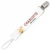 Planetee Pacifier Clip for Name CHARLOTTE Baby of Love Bee | Pacifier Clip Baby Shower Gift