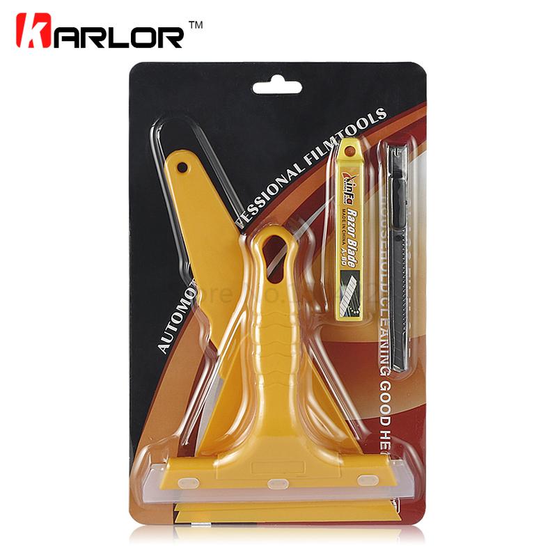 5pcs/set Auto Car Squeegee Scraper Vehicle Vinyl Film Sticker tallation Tools Kit Vinyl Cutter Knife Car Styling Accessories