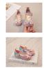 2026 New Spring Little Girls' Crystal Princess Leather High Heels