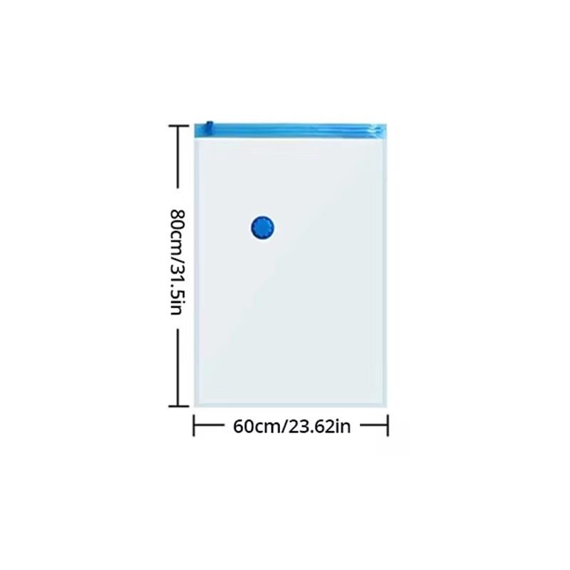 1pc 6Sizes Moisture Proof Vacuum Bag Clothes Storage With Valve Transparent Folding Travel Space Saving Aspirated Compression