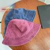 Hip Hop Solid Color Bucket Hat Wide Edge Washed Denim Fisherman Hat Lightweight Foldable Sun Hat Summer Season