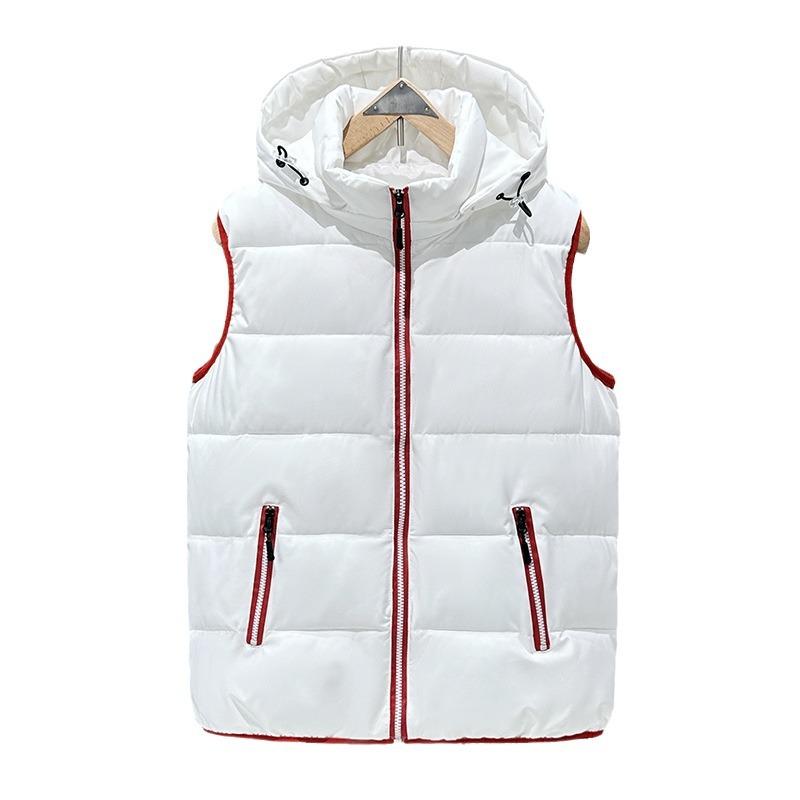 Podzimní a zimní pánská vesta péřová bavlněná bunda ramena teplá vesta svrchní oblečení koňská bunda