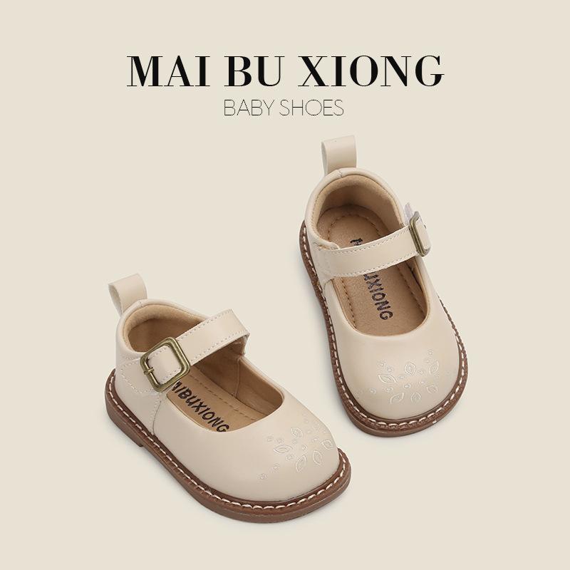 

MAIBUXIONG Baby Girls Simple Design Детская обувь Весна и лето Новые девочки Мягкая кожа Маленькие кожаные туфли Детская обувь для малышей