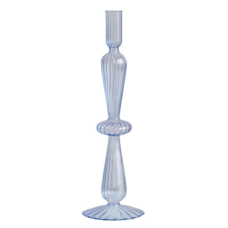Glass Candle Holders Nordic Decor Taper Candle Holder Candlesticks for Home Wedding Room Decoration Party Vase Home Decor