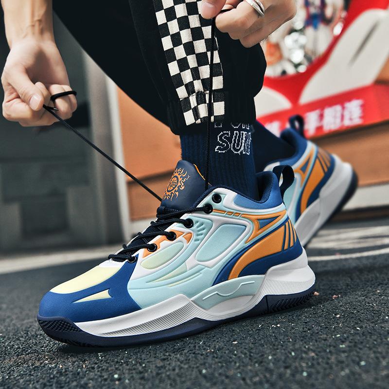 Men's Sports Shoes New Children's Primary and Secondary School Students and Older Children's Sports Cement Ground Training Actual Basketball Shoes 202