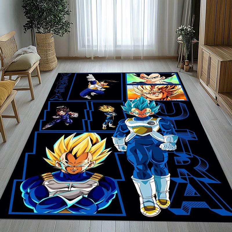 Anime D-Dragon Ball Game Cartoon Living Room Non-Slip Area Rug Soft Carpet for Bedroom Kids Playroom Sofa,Home Decor Doormat