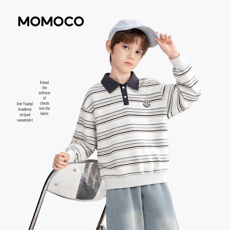 MOMOCO Boys  Heather Grey Casual Sweatshirt 130