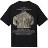 STONE ISLAND Classic Crew Neck Letter Short Sleeve T-Shirt Men Tops Black K1S1521000-37S0091-V0029