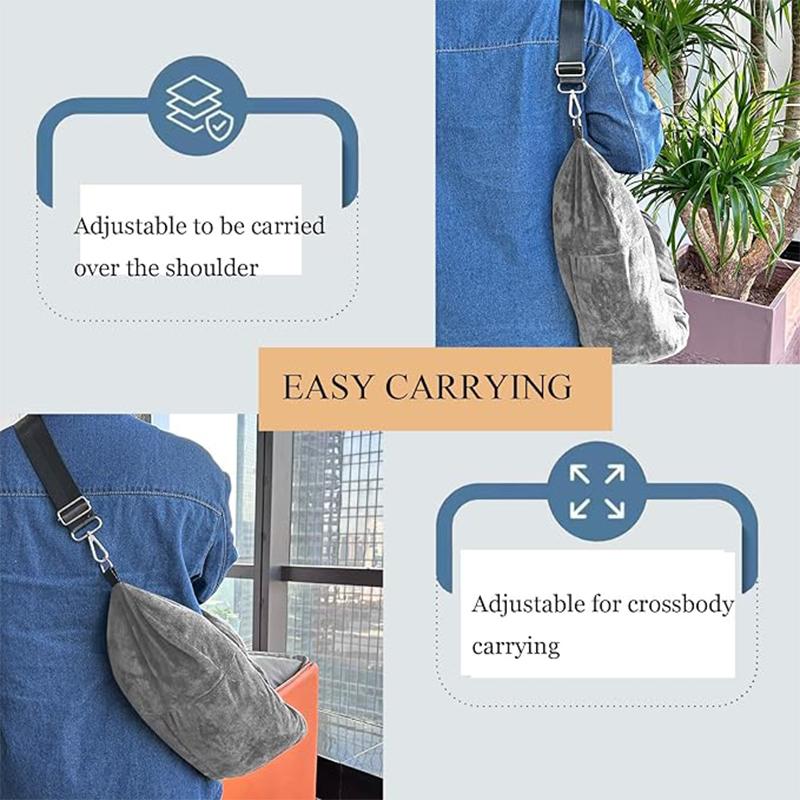 Travel Neck Pillow Stuffable With Clothes Stuffable Neck Pillows Airplanes Multifunctional No Filler Portable Travel Equipped