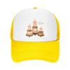 Pink Bow Leopard Holiday Trees Mesh Baseball Cap Casual Hat Outdoor  For Womens Unisex FeUnisex