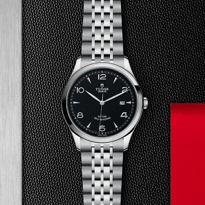 Tudor Seria 1926 Automatyczny Mechanizm Mechaniczny Wodoodporny 100 M Zegarek 41 Mm Czarna Tarcza Stalowa Koperta Stalowa Bransoleta M91650-0002