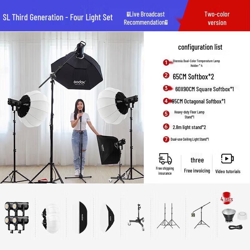 Godox SL200IIIBi Bi-color LED Video Light Kit