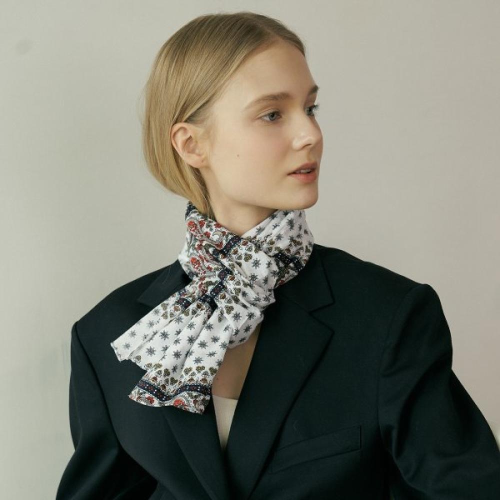 Bb De Soli De Happy Paisley Cotton Scarf  3color red