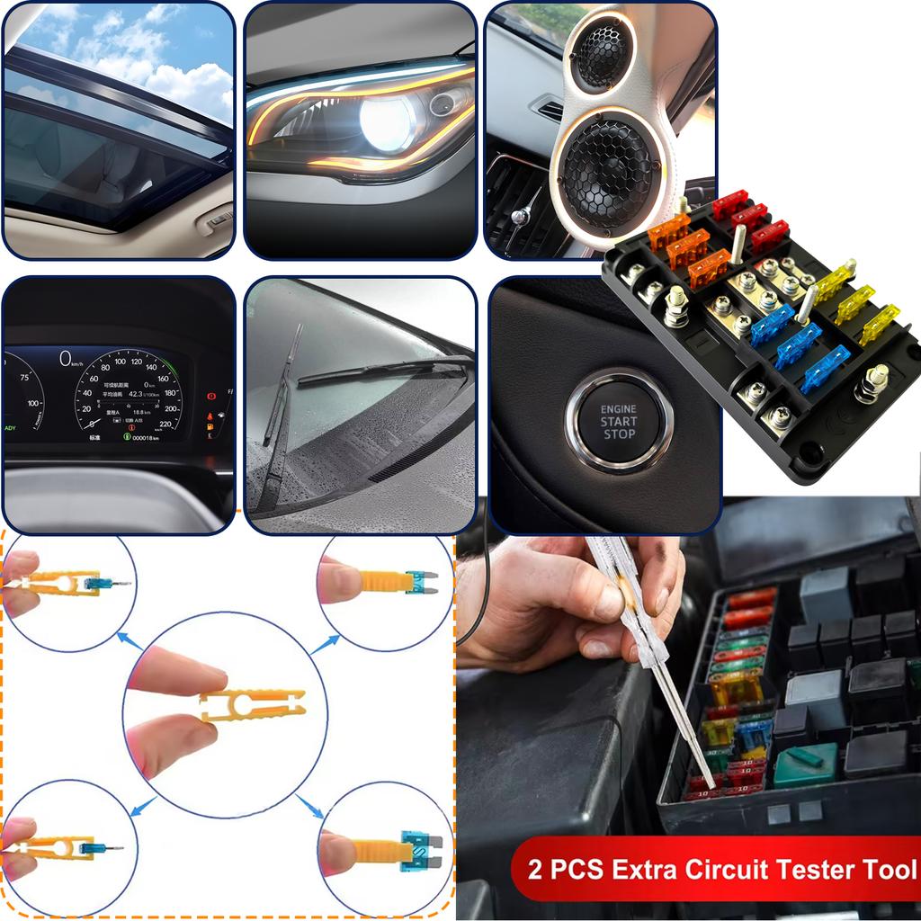 100Pcs Micro2 Blade Fuses Assortment Kit (5A 7.5A 10A 15A 20A 25A 30A)– ATR/APT Type 32V Automotive Car Fuse for Truck SUV Boat Fuses4