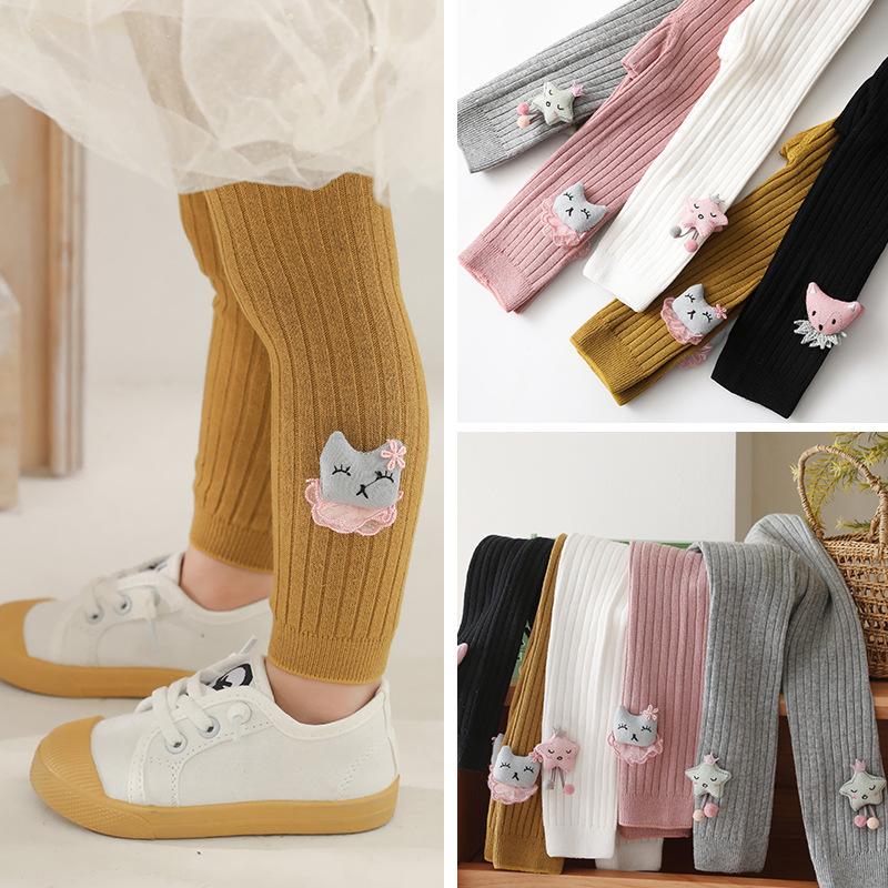 Baby Girl Leggings 3D Cartoon Tights Fashion Tights For Girls Cute Toddler Autumn Spring Pantyhoses for 6M-3T