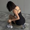 Solid Backless Tank Bodysuit Sexy Hot Camisole Top Jumpsuit Women's Bodycon Summer Black Sleeveless Slim Rompers Y2k Clothing