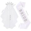 Bride-To-Be Pearl Headband Veil Shoulder Strap 2-Piece Bride Single Pie Headband Wedding Essential Dress