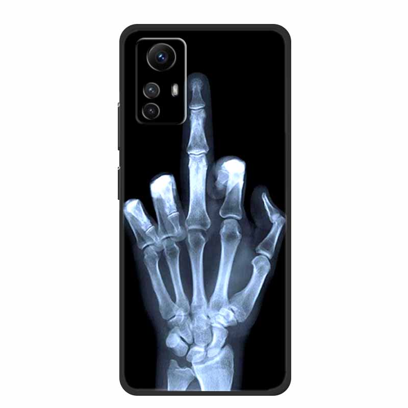 For Xiaomi Redmi Note 12S Case Cool Animals Soft Silicone TPU Phone Case for Redmi Note12S Luminous Butterfly Shockproof Fundas