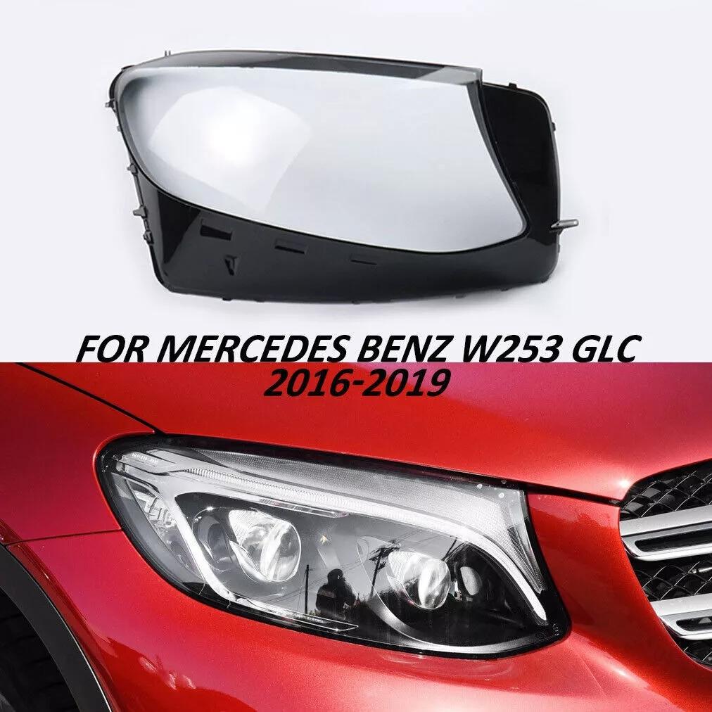

Left Right Side Car Front Headlight Cover For Mercedes-Benz GLC W253 GLC200 GLC260 GLC300 2016-2019 Clear Headlight Lens Shell Right Side