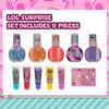 TownleyGirl LOL Nail Polish for Includes a Surprise Lip and Nail Set Peel-Off Kids, Bottle! Stickers, 11-Piece [Item]