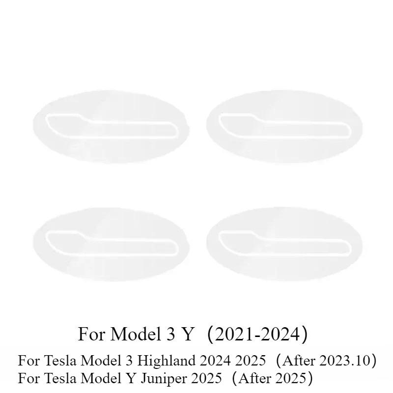 

Для Tesla Model 3 Y Juniper 2025-2025 Защита от царапин ручки двери - Инвертированная защитная пленка из ТПУ для краски ручки двери Автомобильная одежда