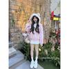2026 Hooded Oversized Cardigan Sweater Women Men Korean Sweet Style Zipper Front Lightweight Casual Outerwear In