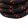 GM CLIMBING CE UIAA Certified Double Braided 6mm Accessory 6m Black Cord, Polyester, Cut,