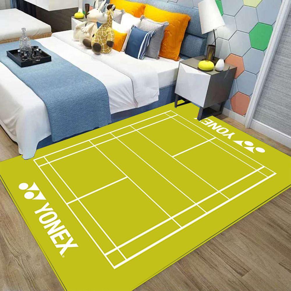 1pcs Multi-color Badminton Sports Carpet Bedside Nonslip Rug Living Room Decor Lounge Sofa Area Rug Sports Lover Kid's Gift
