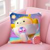 EEggy Party Cushion Cover Pillow Case Soft Friendly Fabric  Concealed Zipper