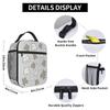 Cartoon Graues Kätzchen Muster Isolierte Lunchtasche für Damen Kinder Tragbare Lebensmittelboxen Thermische Lunchbox Tragetasche