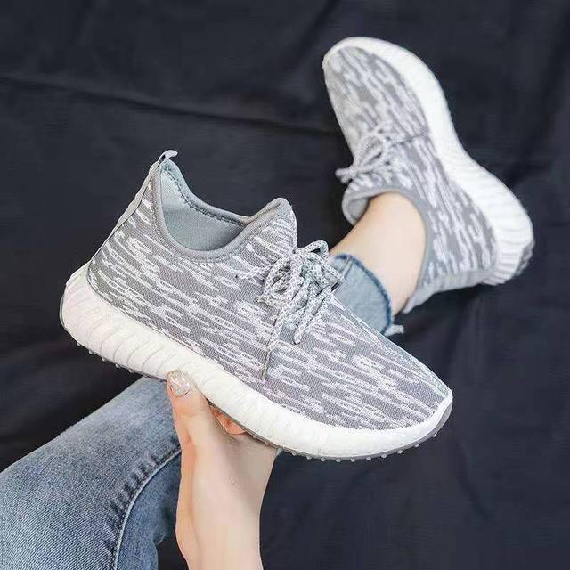 Shose Women Summerfashion Knitted Mesh Casual Sneakers For Woman Breathable Sports Vulcanized Shoes Tennis Female