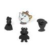 European and American film and television characters metal badge beautiful woman and beast teapot wife alloy brooch pin