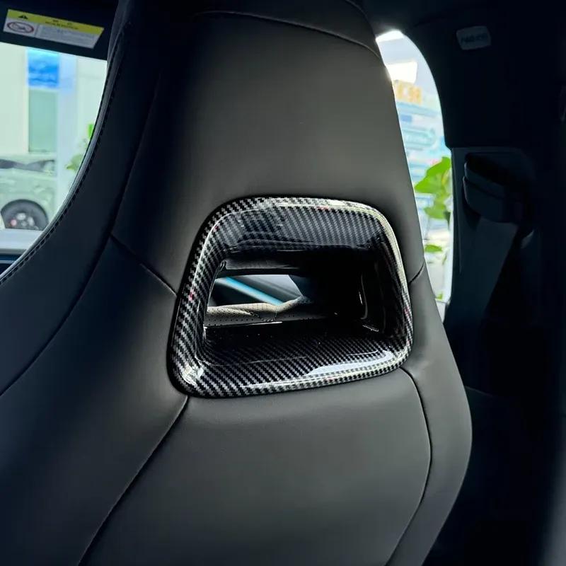 2 Pcs Car Interior Front Seat Decoration Trim Strip Seat Head Panel Cover Trim For BYD Sealion 7 Sea lion 07 EV 2024 2025