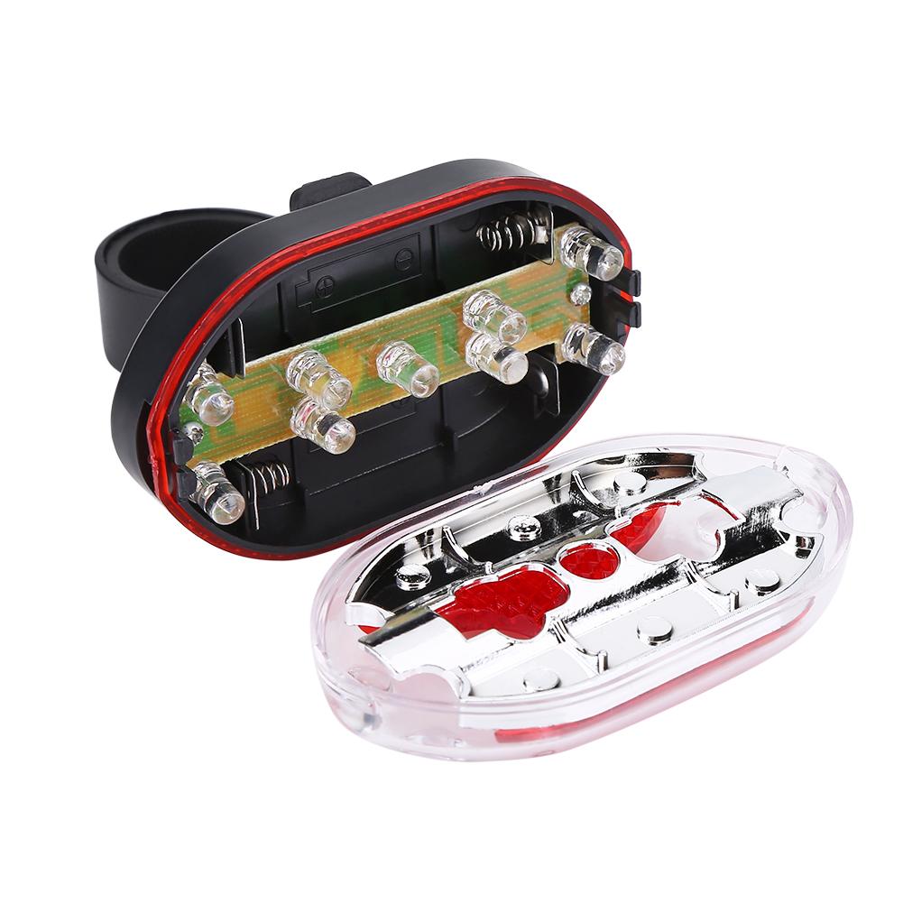 Outdoor LED Bike Rear Saddle Lamp Tail Safety Warning Red Light (Red)