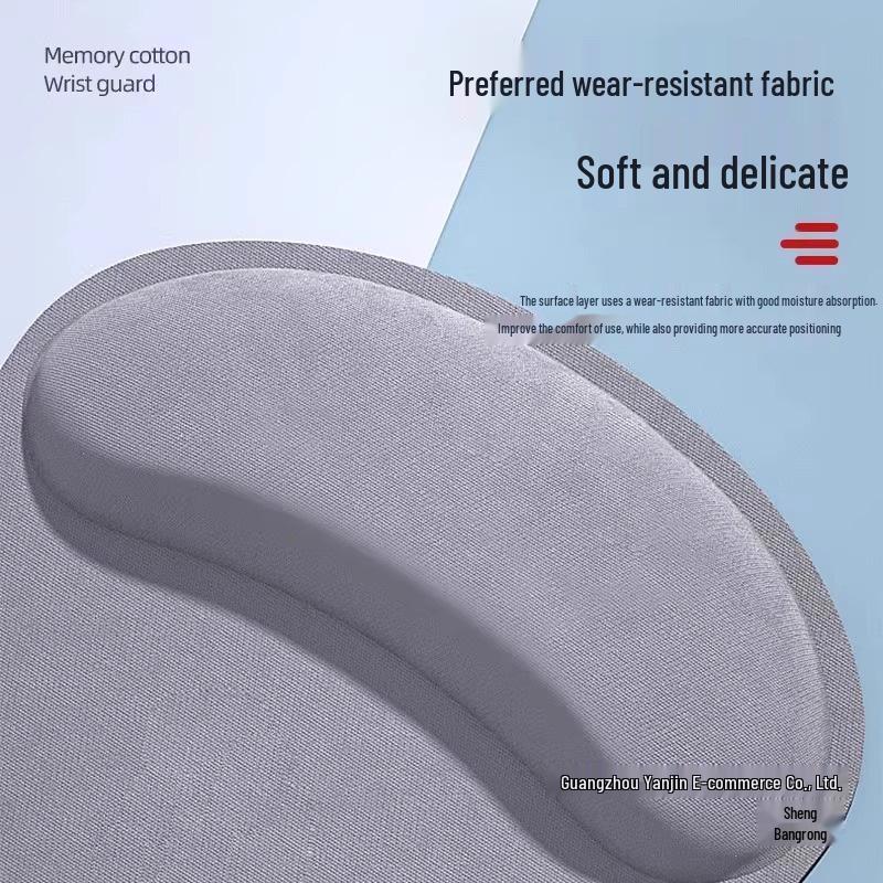 Ergonomic Non-Slip Memory Foam Wrist Rest Mouse Pad for Office & Gaming
