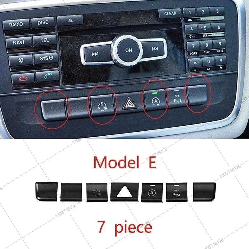 Air Conditioner Button Stickers for Mercedes Benz GLA X156 CLA C117 A Class B Class W176 2013-2017 Car Interior Accessories