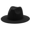 Fashionable Vintage Flat Brim Felt Hat | Thick, Versatile, High-Quality, Ideal for Spring, Autumn, Winter