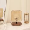 Rattan Headed Dancer Series Wooden Based Mini Hazeran Lampshade