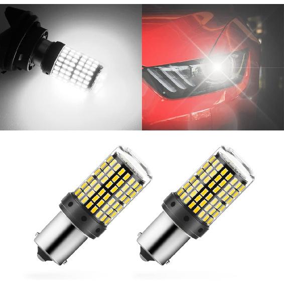 2Pack 1157 LED Brake Light Bulb, 12V-24V BAY15D Replacement Light Bulb for Reverse Brake Tail Running Parking, Universal for Car RV Trailer Boat