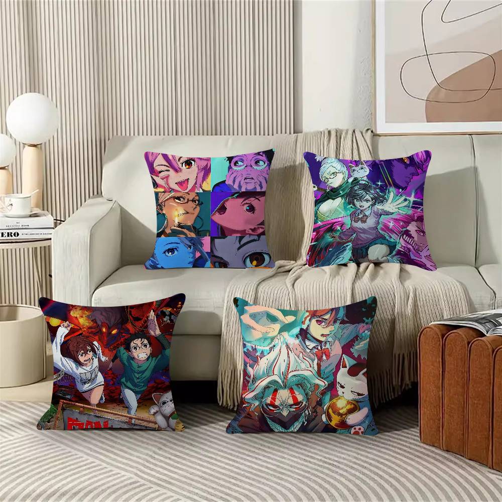 Anime DDandadan Characters Pillow Gift Home Office Decoration Bedroom Sofa Car Cushion Cover Case 45x45