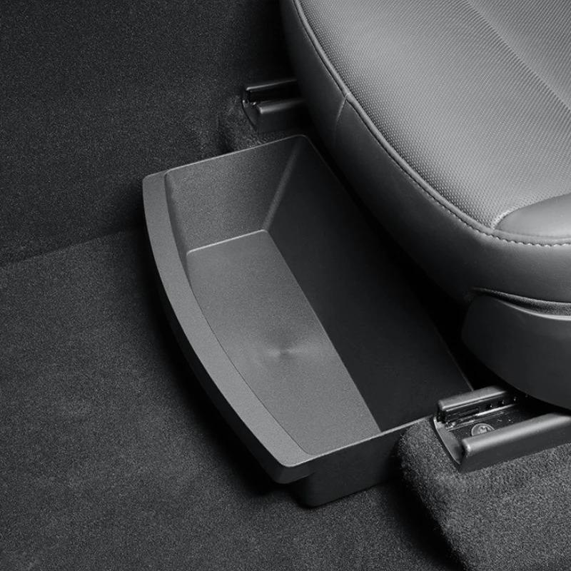 For Tesla New Model Y 2025 Juniper Launch Under Seat Storage Box Case Car Seat Organizer Vehicle Underseat Drawer Tray Accessory