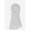 Women's Spring and Summer Thin Mesh Boat Socks, Antibacterial and Anti-infection Five-finger Socks, Boneless Invisible Cotton Socks