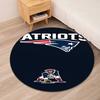 New England Patriots Printed Round Rug Carpet Chair Rug Area Rug Entryway Doormats,for Office Chair Living Room Bedroom Kitchen Room.