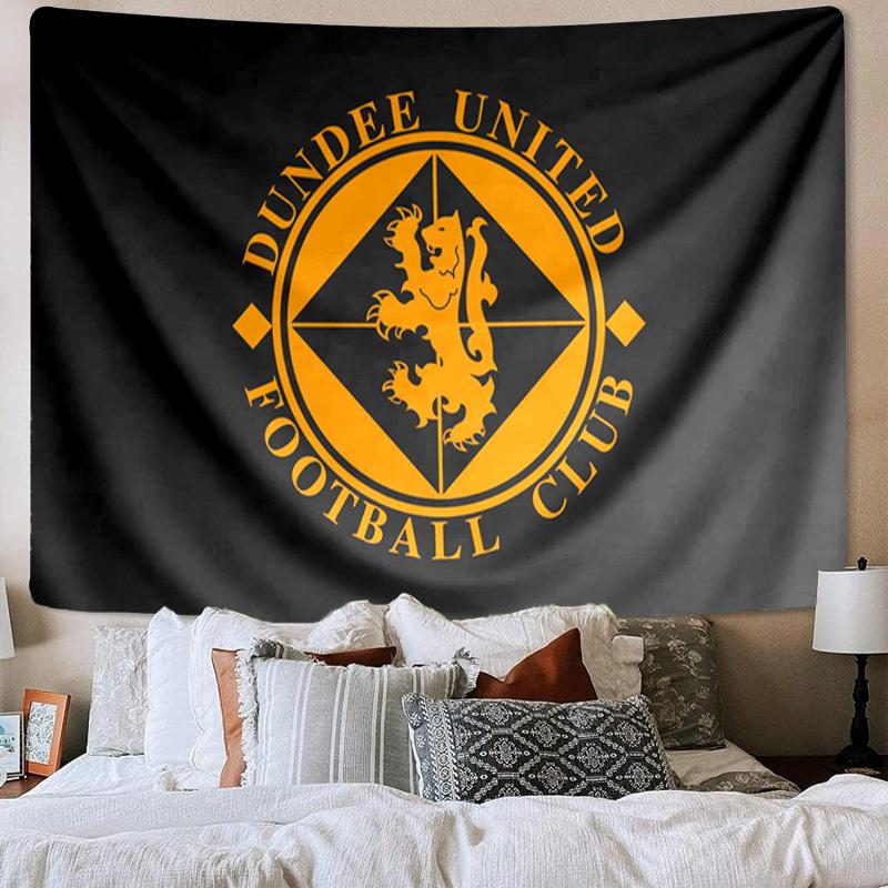 1PC Dundee United Crest Design Tapestry, Unique Design Tapestry, Wall Decor for Bedroom,Livingroom, Playroom,Heartwarming Fan Holiday Gifts