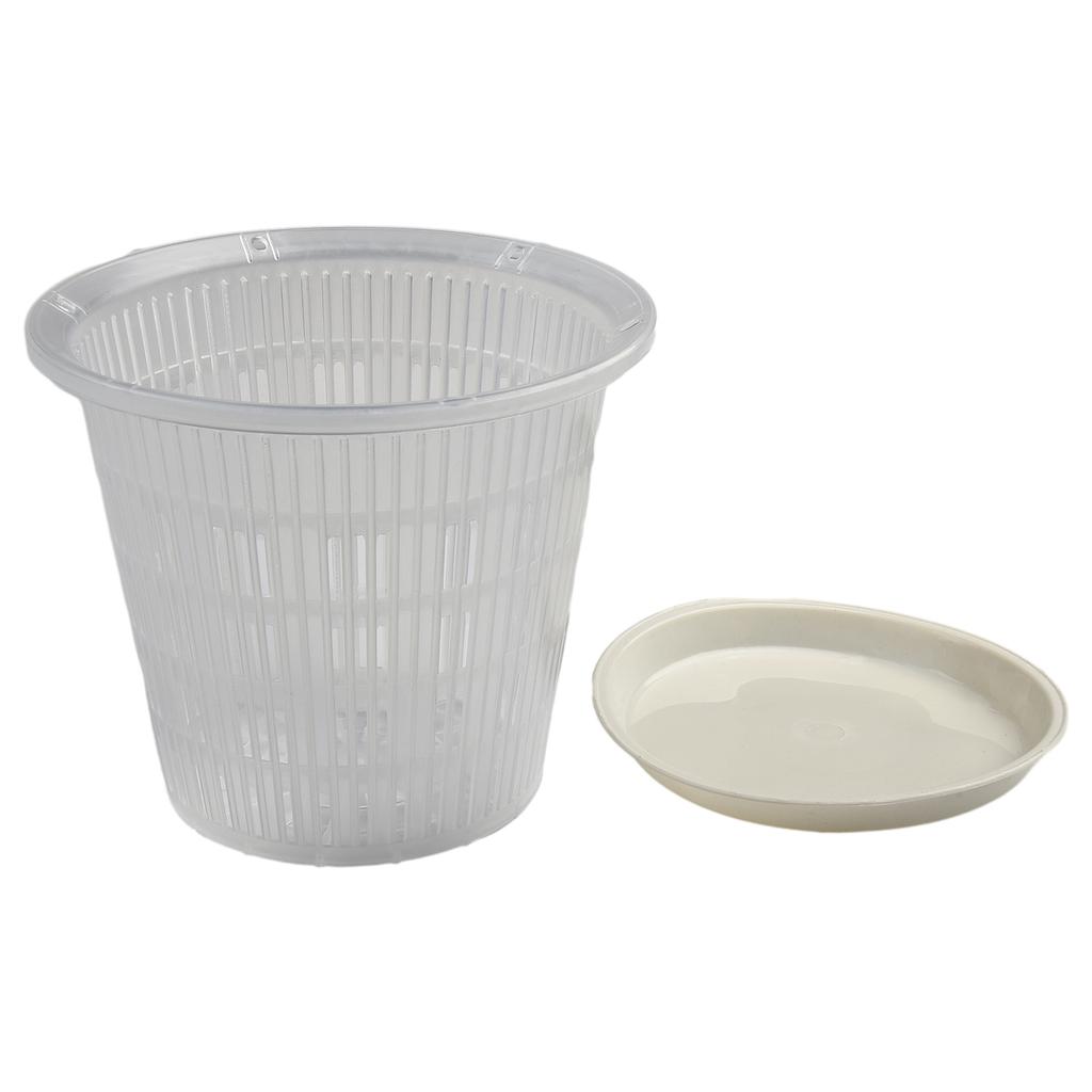 Ghiveci transparent pentru plantare pentru orhidee, controlat de rădăcină, cu stoma, Ghiveci din plastic pentru flori, Ghiveci pentru orhidee din plastic, cu găuri