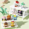MINISO Cartoon Spielzeug Zoo Serie Mikro Bausteine Tier Spielzeug Modell DIY Weihnachtsgeschenke für Kinder