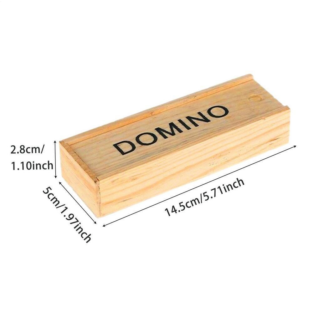 

28Pcs Wood Domino Blocks Kits Travel Funny Table Game Domino Toys Kids Children Educational Toys For Children Gifts