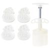 Professional 50g 75g Mooncakes Maker Mould Set 2/4Pcs Effective Plastic Baking Utensils For Cakes Pastries And Snacks