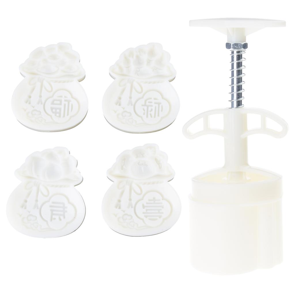Professional 50g 75g Mooncakes Maker Mould Set 2/4Pcs Effective Plastic Baking Utensils For Cakes Pastries And Snacks