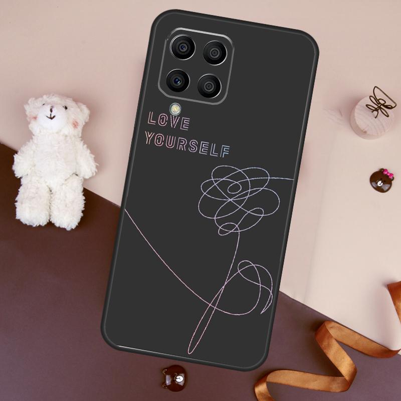 Love Yourself Flower Kpop Case For Samsung Galaxy M11 M31 M21 M53 M13 M32 M52 M15 M35 M55 M14 M34 M54 M06 M16 M36 M56